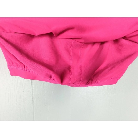 MTA Sports Women Hot Pink Racerback Tank Top with built in bra - Picture 3 of 4